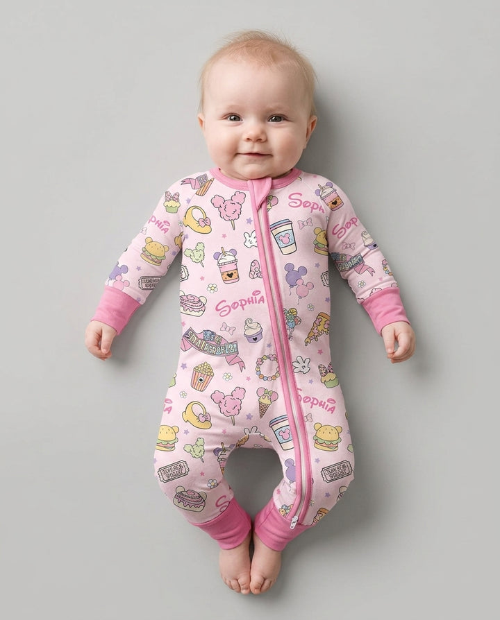 Custom Name Magical Trip Bamboo Convertible Zippy