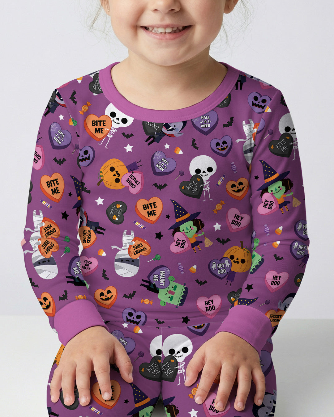 Boo Crew Monster Bamboo Two Piece Long Sleeve Pajama Set