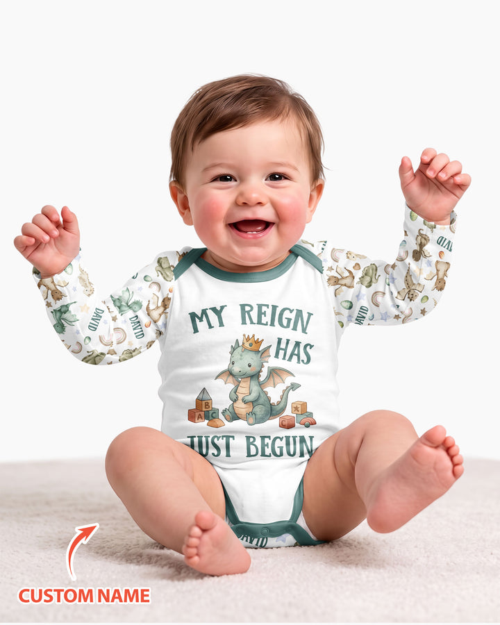 My Reign Has Just Begun Custom Name Bamboo Bodysuit