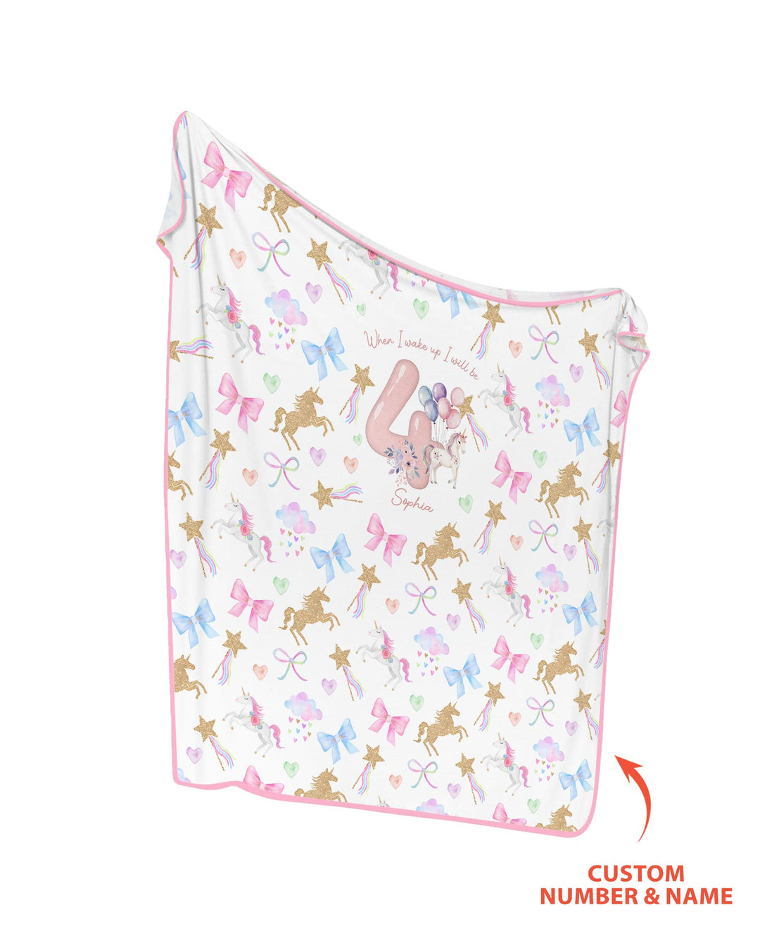 Custom Name When I Wake Up I Will Be Birthday Bamboo Blanket