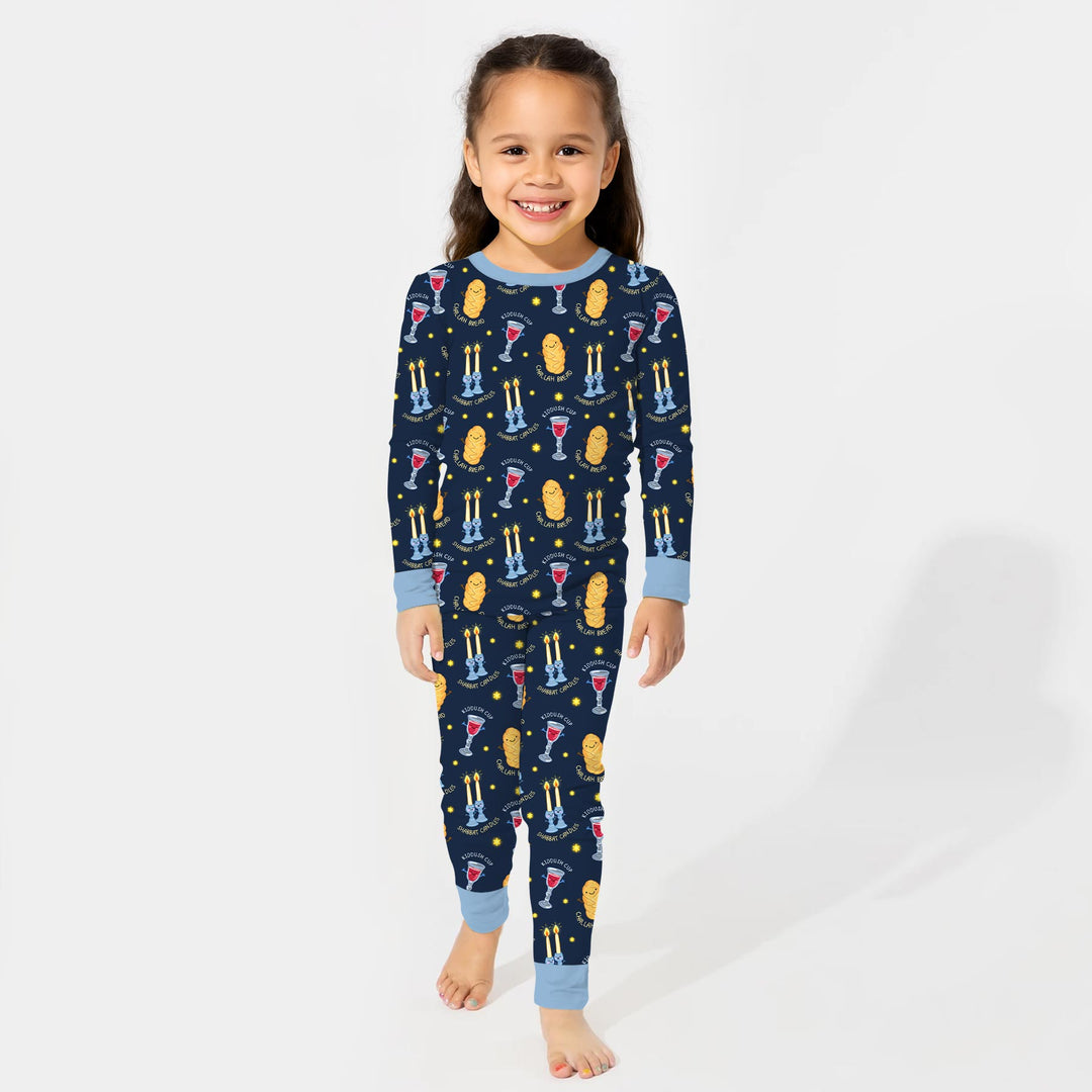 Shabbat Eve Two Piece Long Sleeve Pajama Set