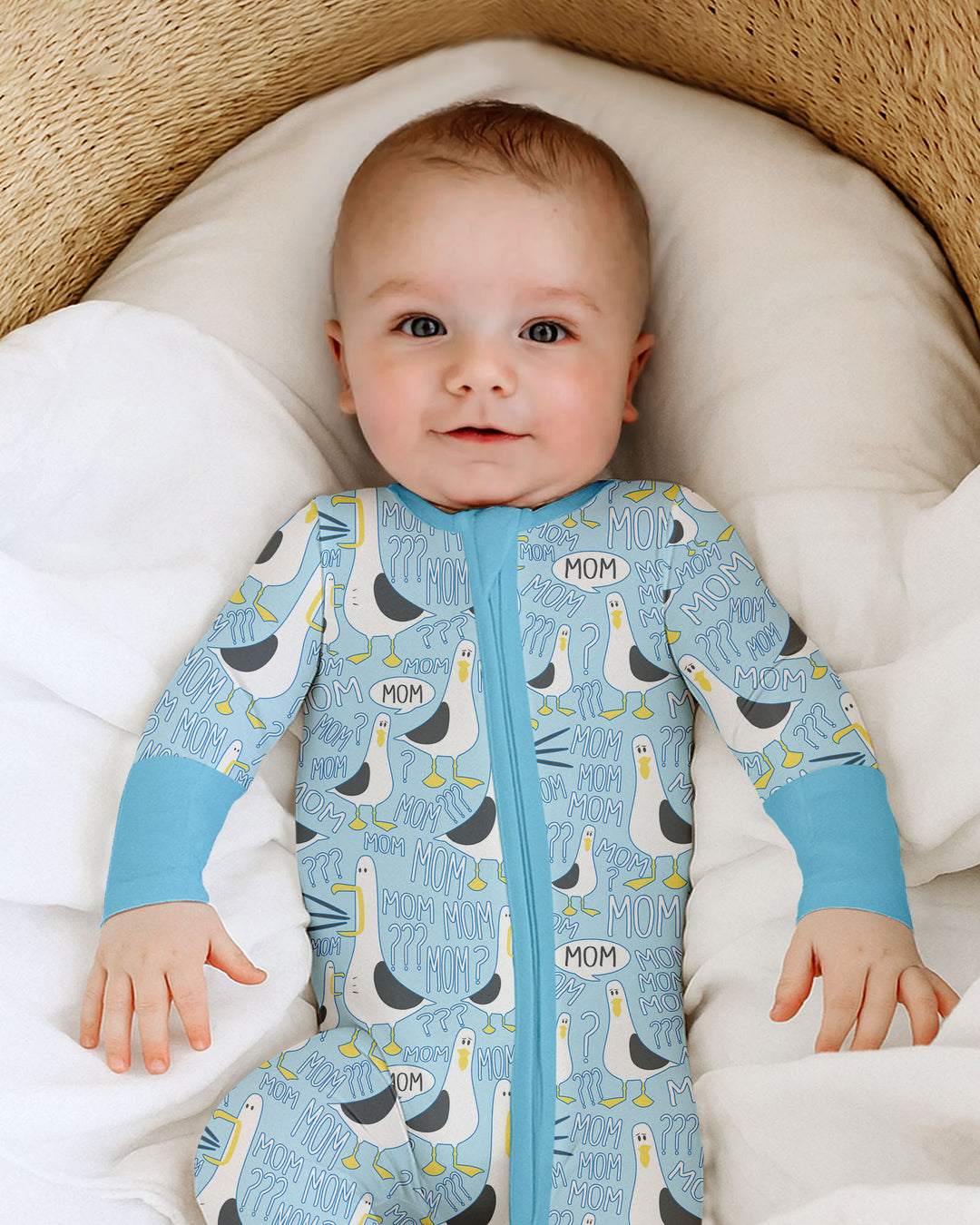 Funny Seagull MOM Convertible Zippy