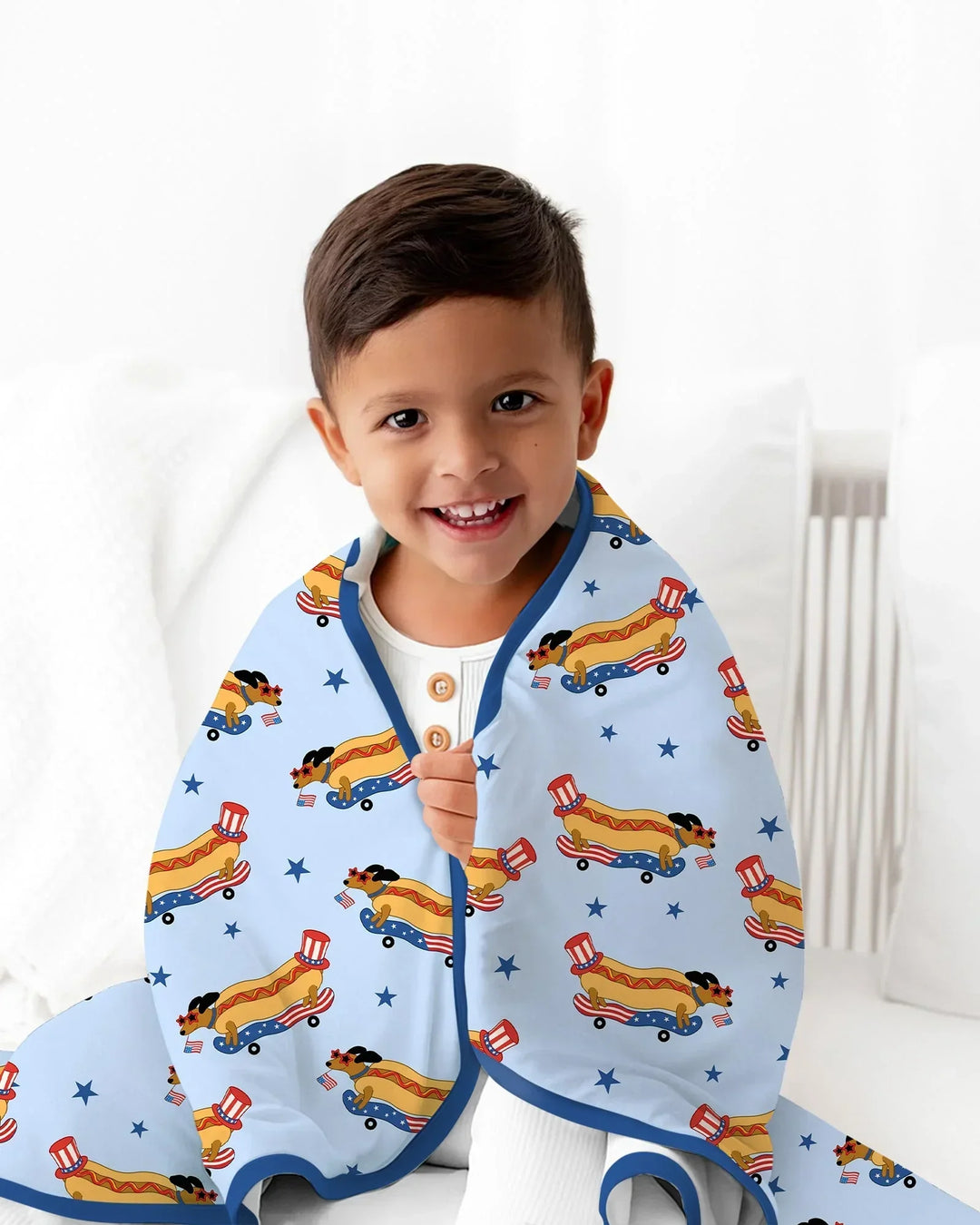 American Hot Dog Bamboo Blanket
