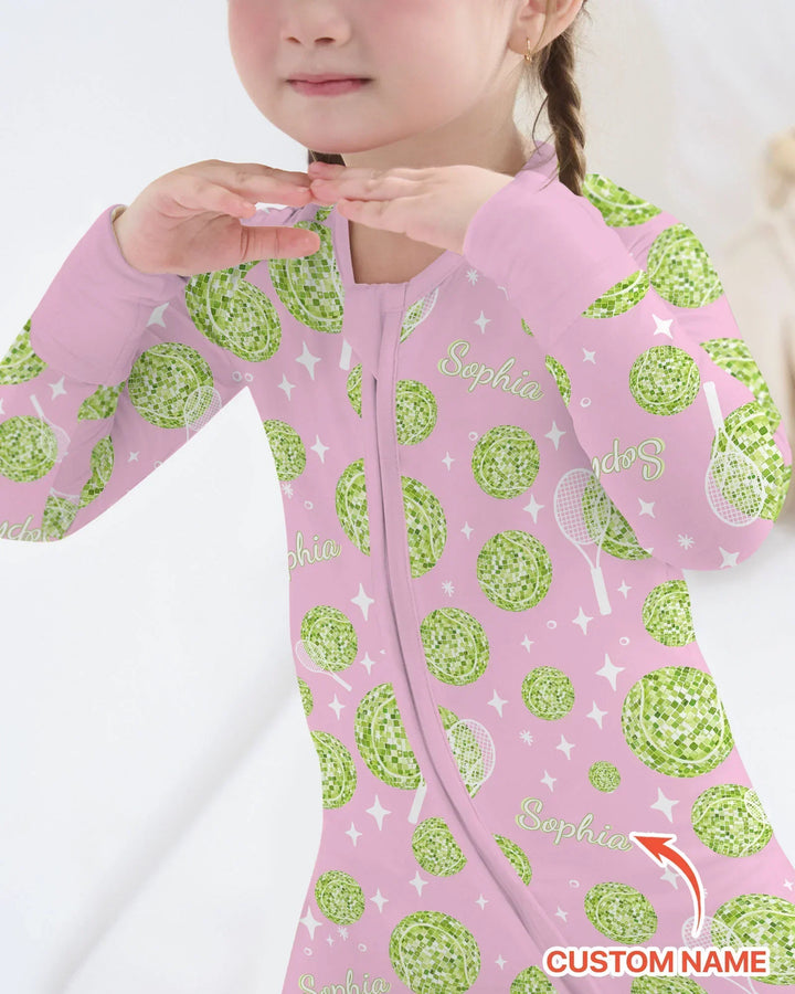 Tennis Disco Girl Party Matching Bamboo Convertible Zippy