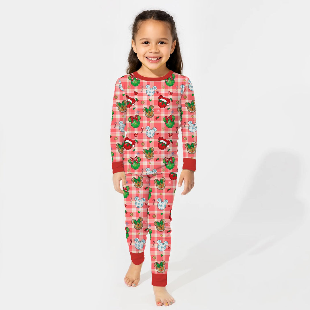 Magical Mouse Christmas Two Piece Long Sleeve Pajama Set