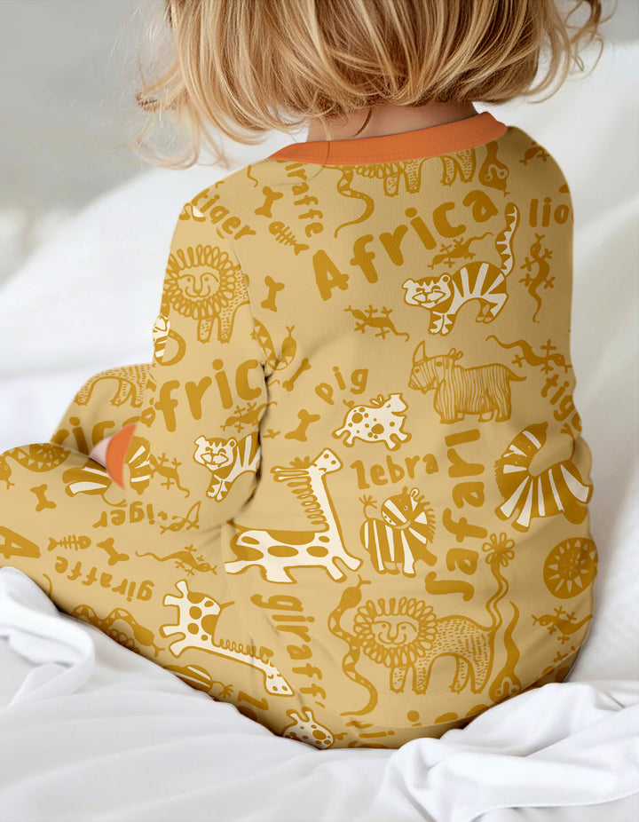 Handdrawn African Animals Convertible Zippy