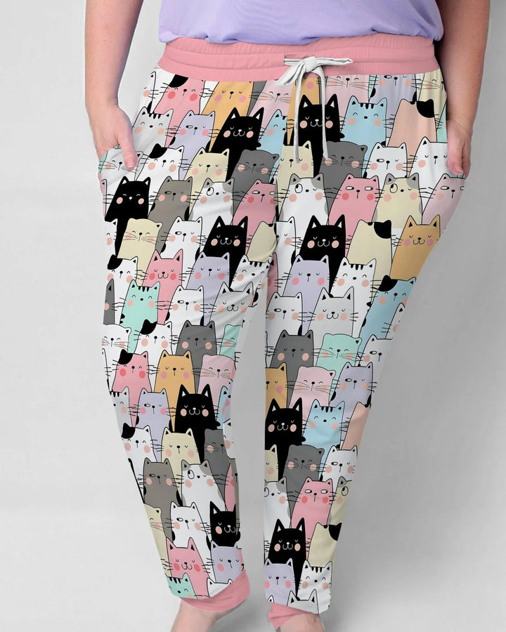 Purrfect Crowd Women Pajama Set