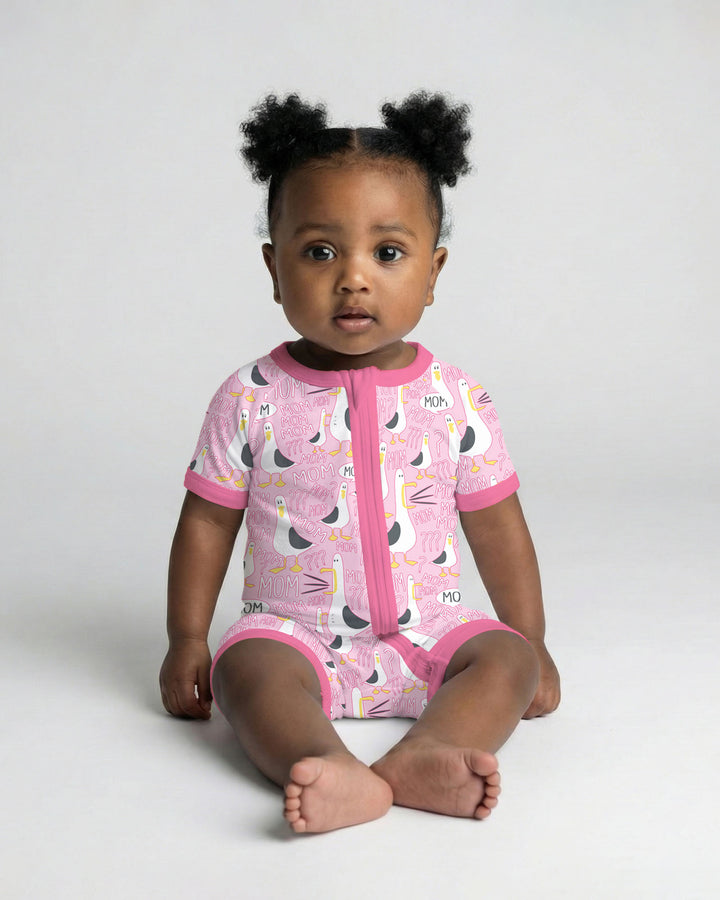 Funny Seagull MOM Shorty Zippy