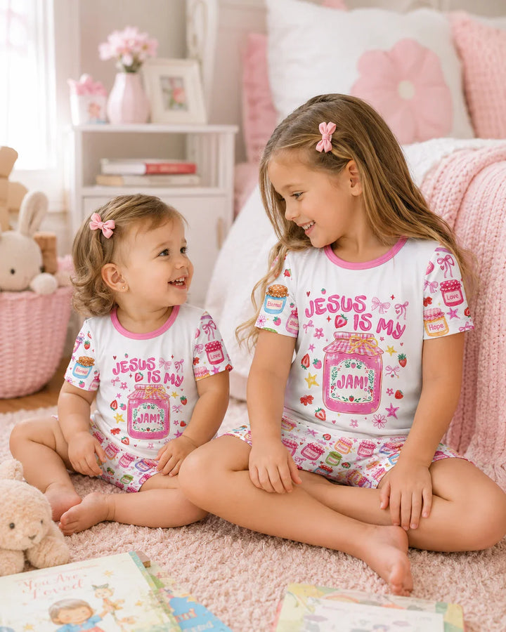 Conjunto de Pijama de Dos Piezas de Bambú con Mangas Cortas y Pantalones Cortos