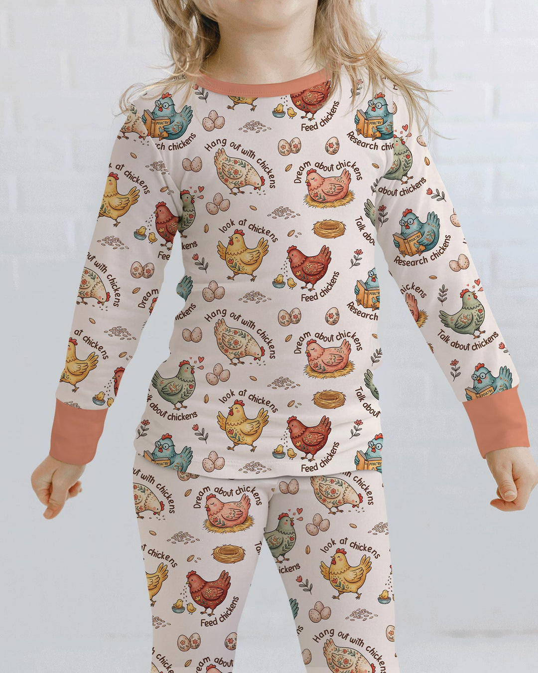 Conjunto de pijama de dos piezas de bambú con mangas largas, plantilla PERSONALIZADA