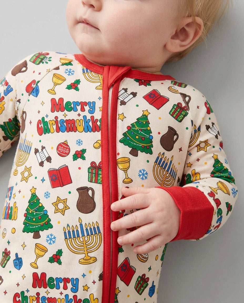 Merry Chrismukkah Bamboo Convertible Zippy