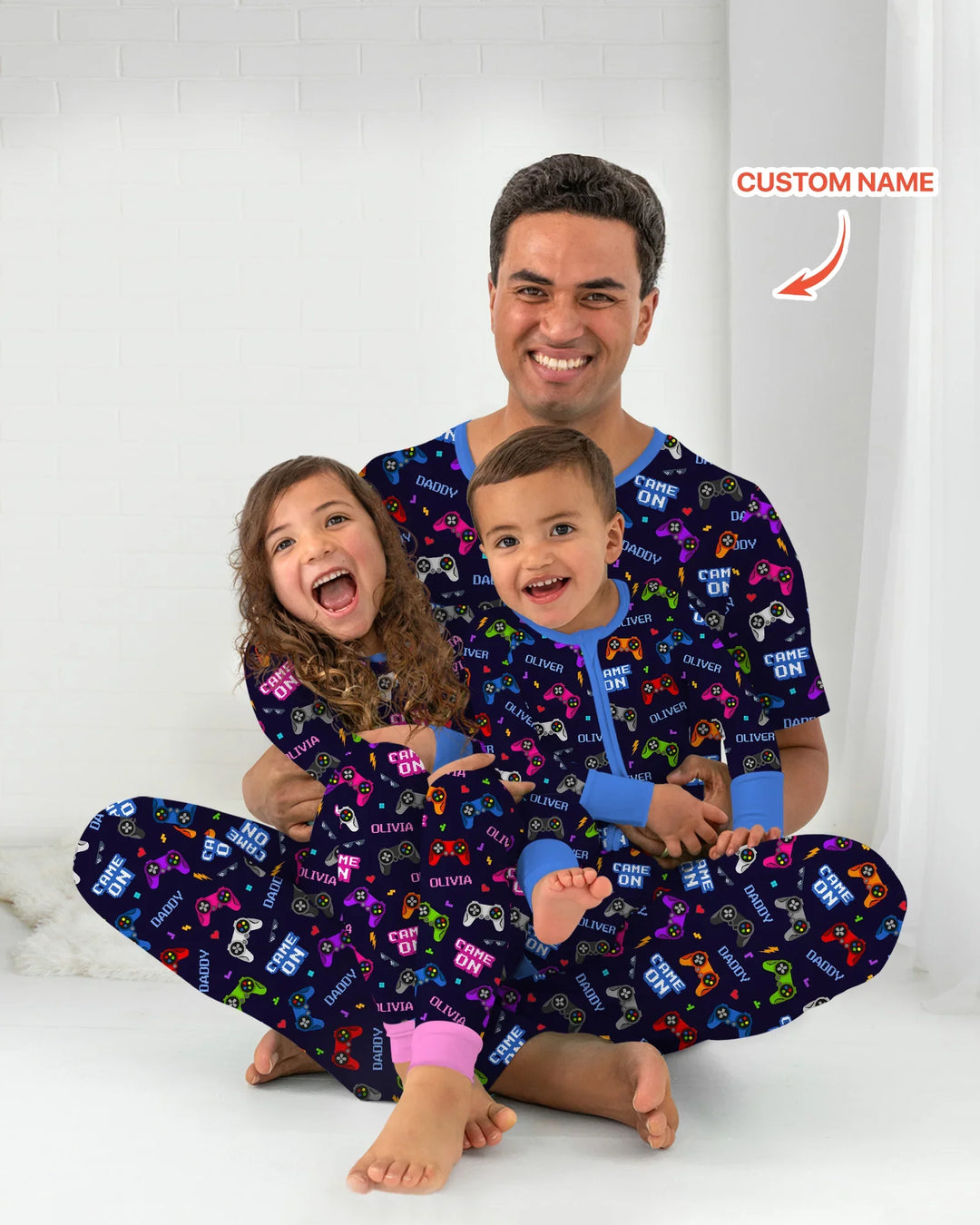 Custom Name Game On Family Matching Bamboo Convertible Zippy