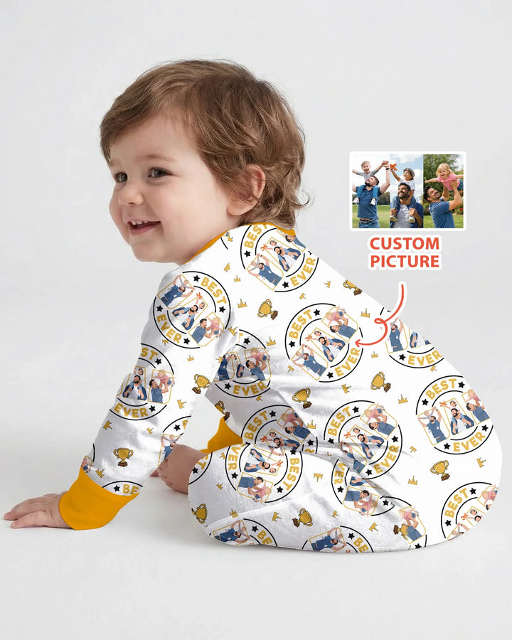 Personalized Family Matching Father's Day Embroidered Bamboo Convertible Zippy