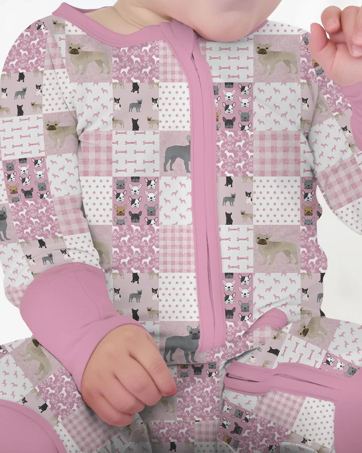 Frenchies Patchwork Family Matching Convertible Zippy