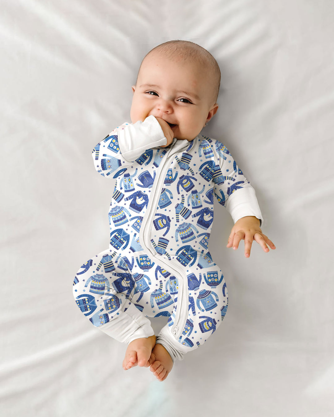 Cute Hanukkah Jumpers Bamboo Convertible Zippy