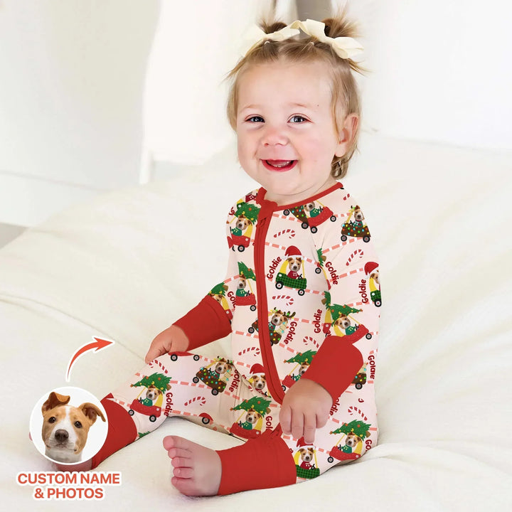 Gerippte Babykleidung mit individuellem Foto - Weich &amp; Skizzenhaft