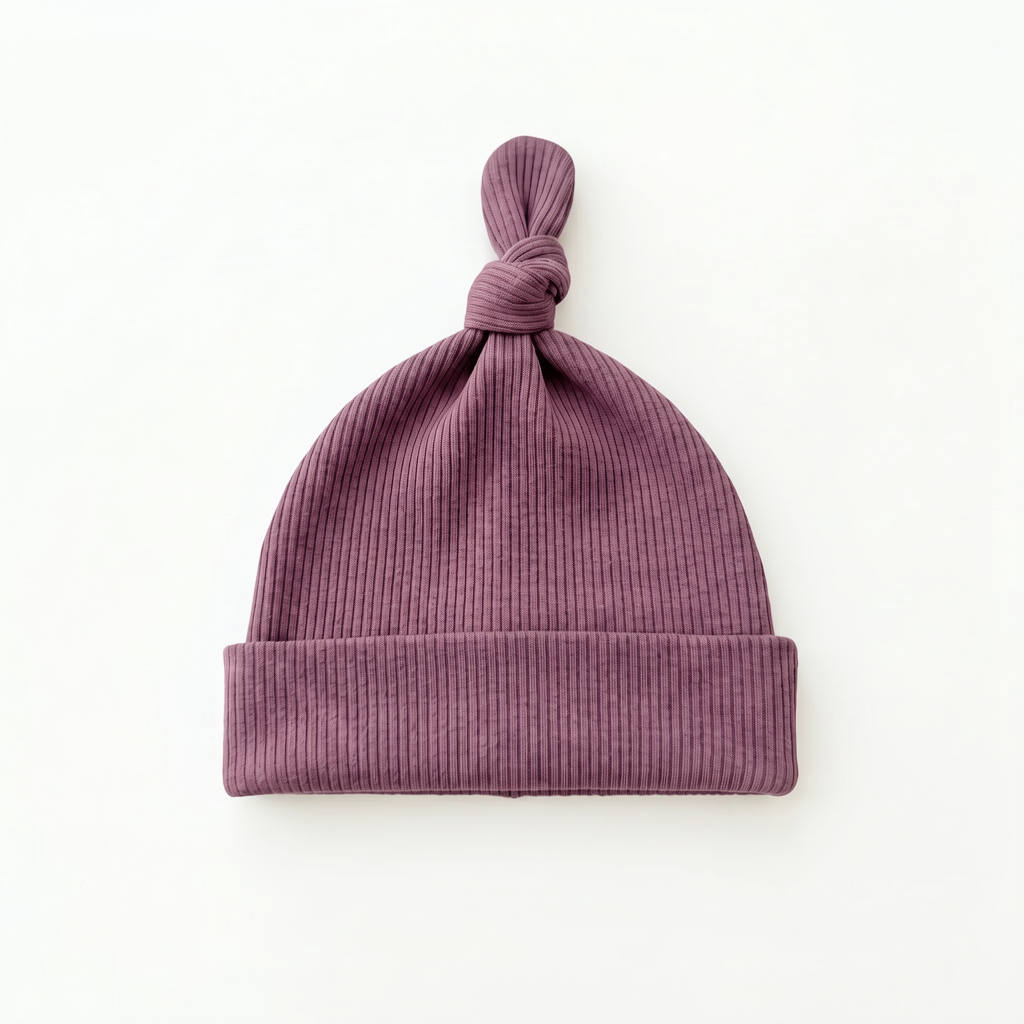 Ribbed Bamboo Knotted Hat