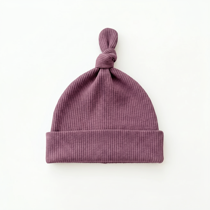 Ribbed Bamboo Knotted Hat