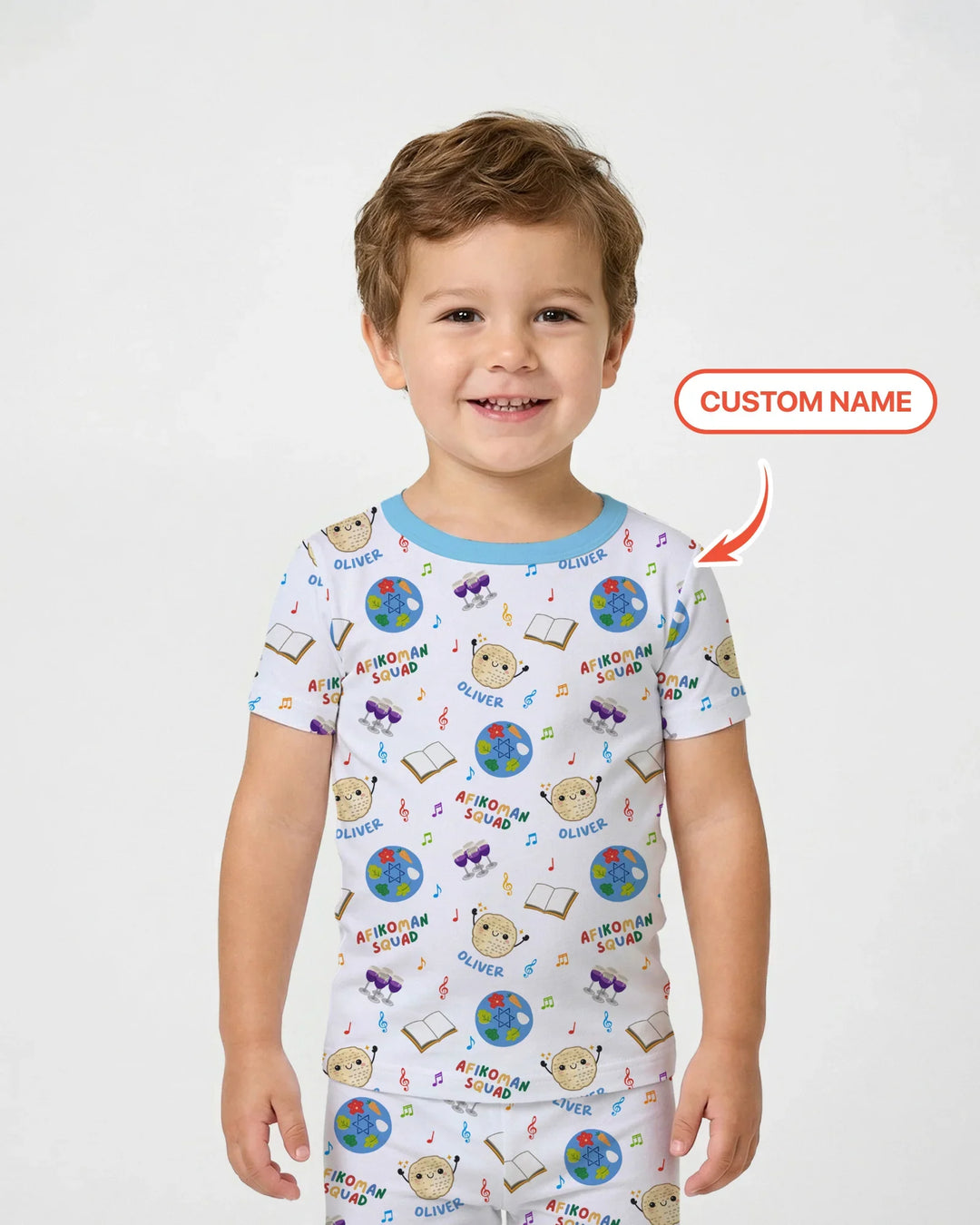 Zweiteiliges, kurzärmliges Pyjama-Set mit Marienkäfern