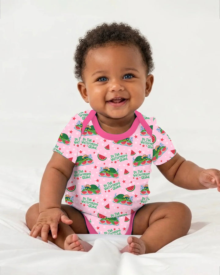 Watermelon Turtle Family Matching Bamboo Bodysuit