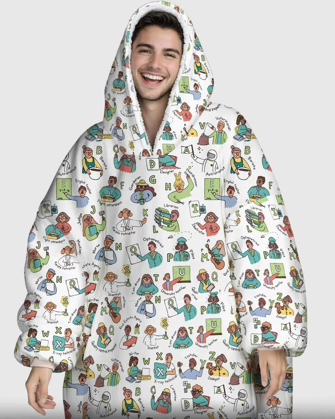 Plantilla de Sudadera Manta de Bambú Personalizada