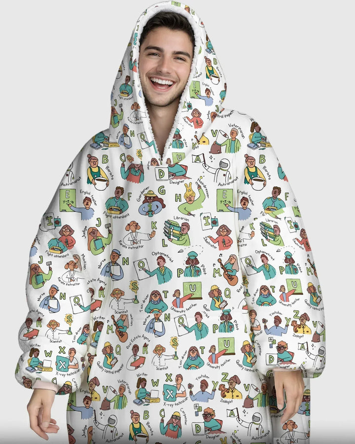 Plantilla de Sudadera Manta de Bambú Personalizada
