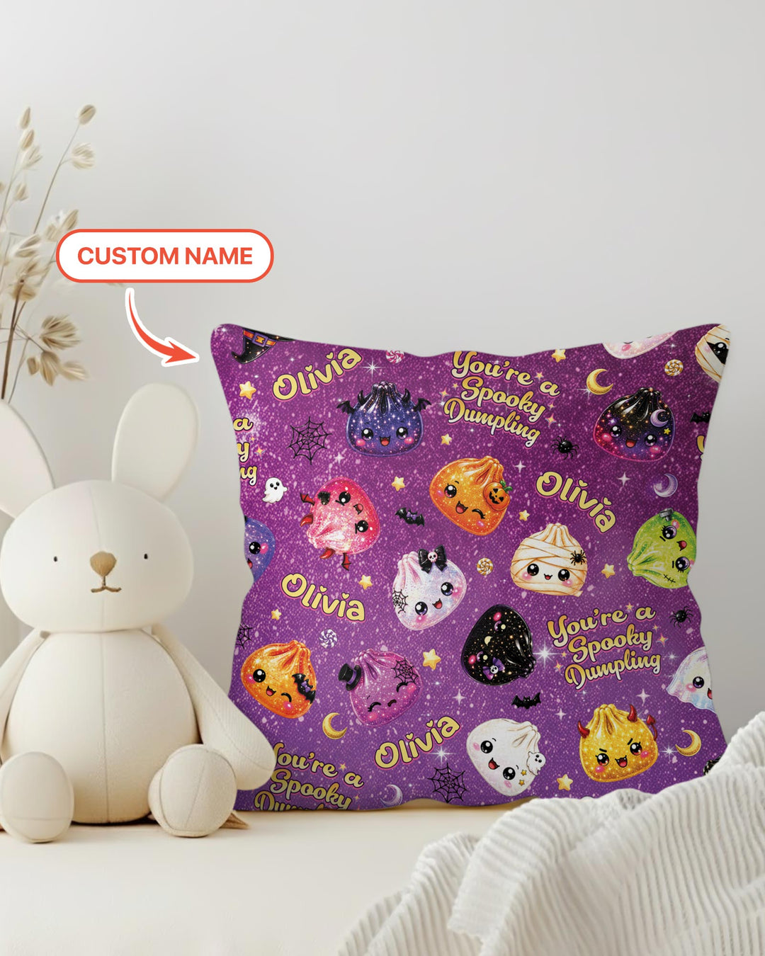 Plantilla de funda de almohada de bambú personalizada