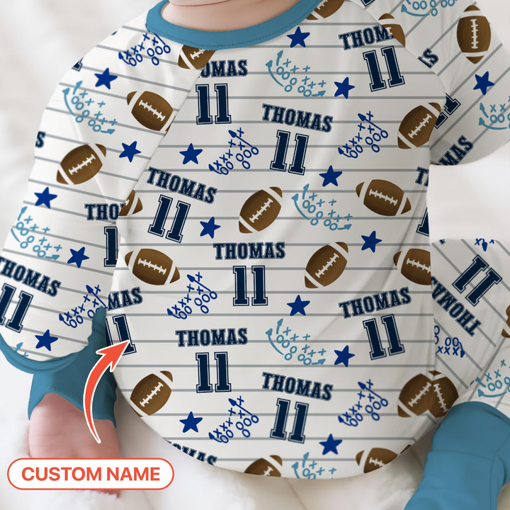 Custom Name Football Time Convertible Zippy