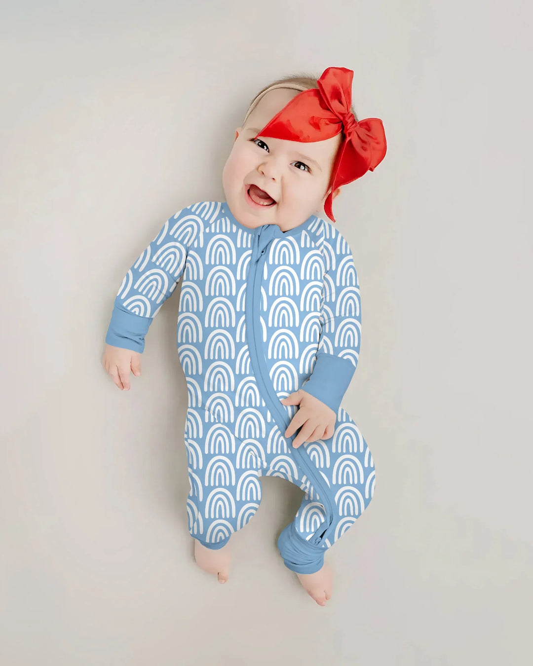 Sky Blue Rainbows Bamboo Convertible Zippy