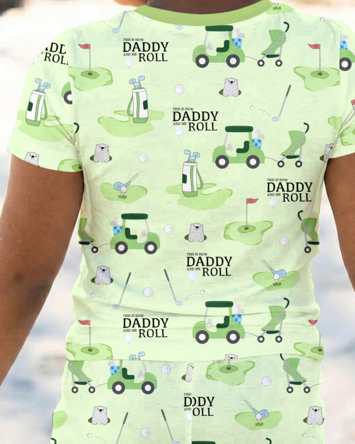 Daddy Golf Team Two Piece Short Sleeve Pajama Set