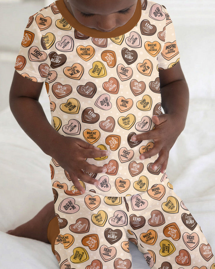 Zweiteiliges, kurzärmliges Pyjama-Set mit Marienkäfern