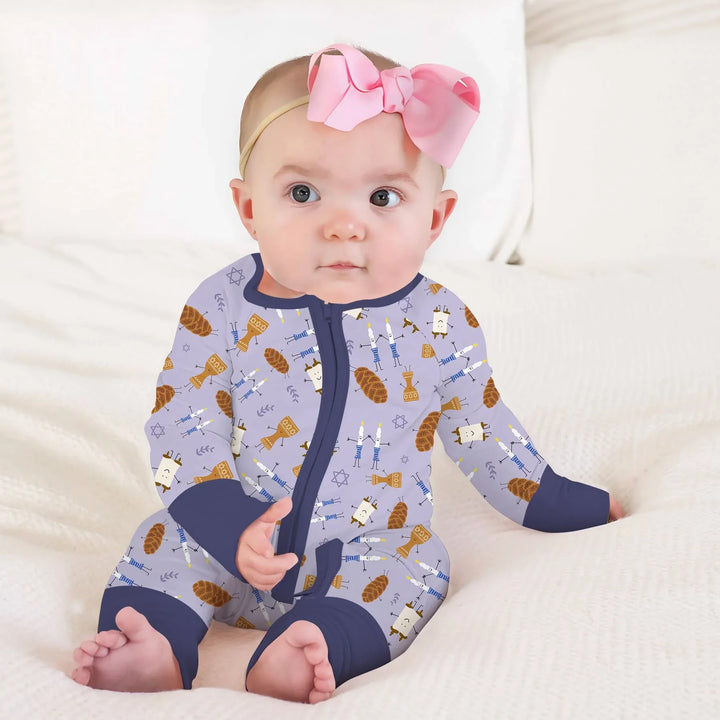 Shabbat Shalom Family Matching Convertible Zippy