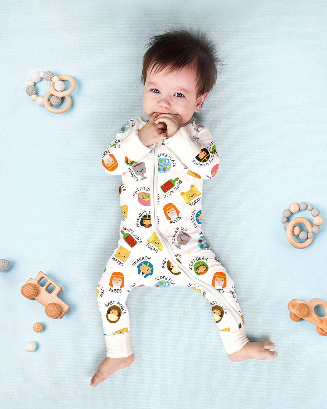 Gerippte Babykleidung mit individuellem Foto - Weich &amp; Skizzenhaft