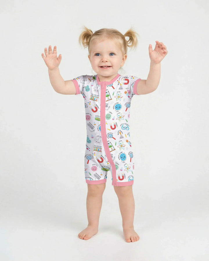 Science Fun Family Matching Bamboo Shorty Zippy