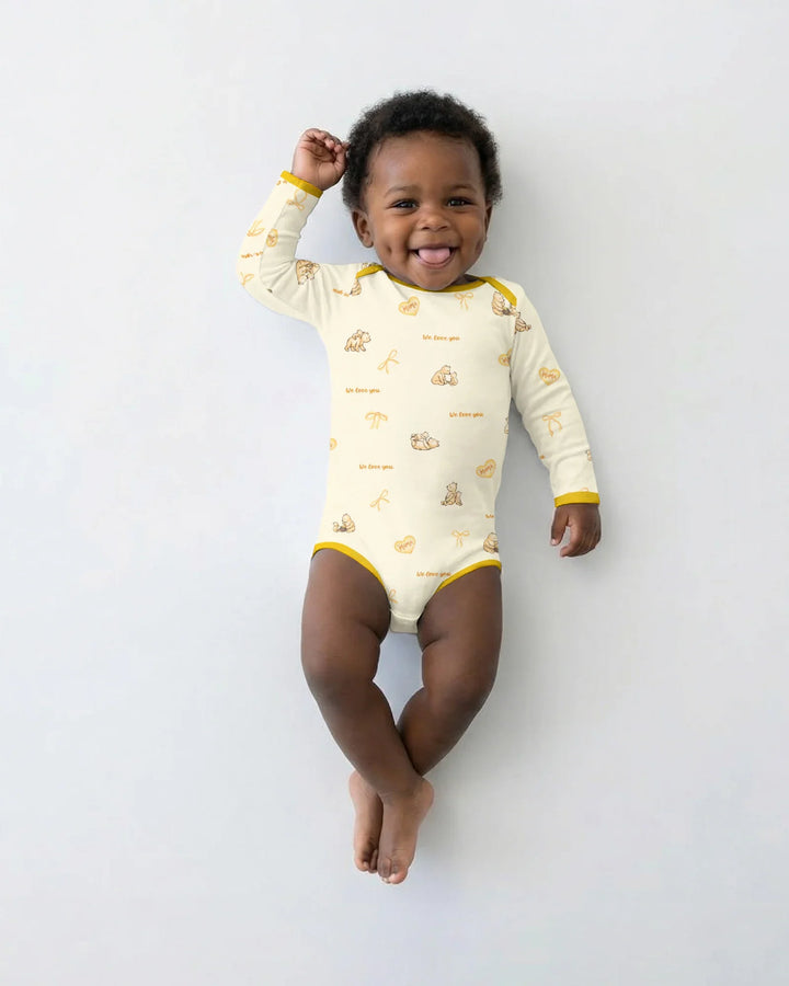 Sweat Yellow Mama Bear Bodysuit