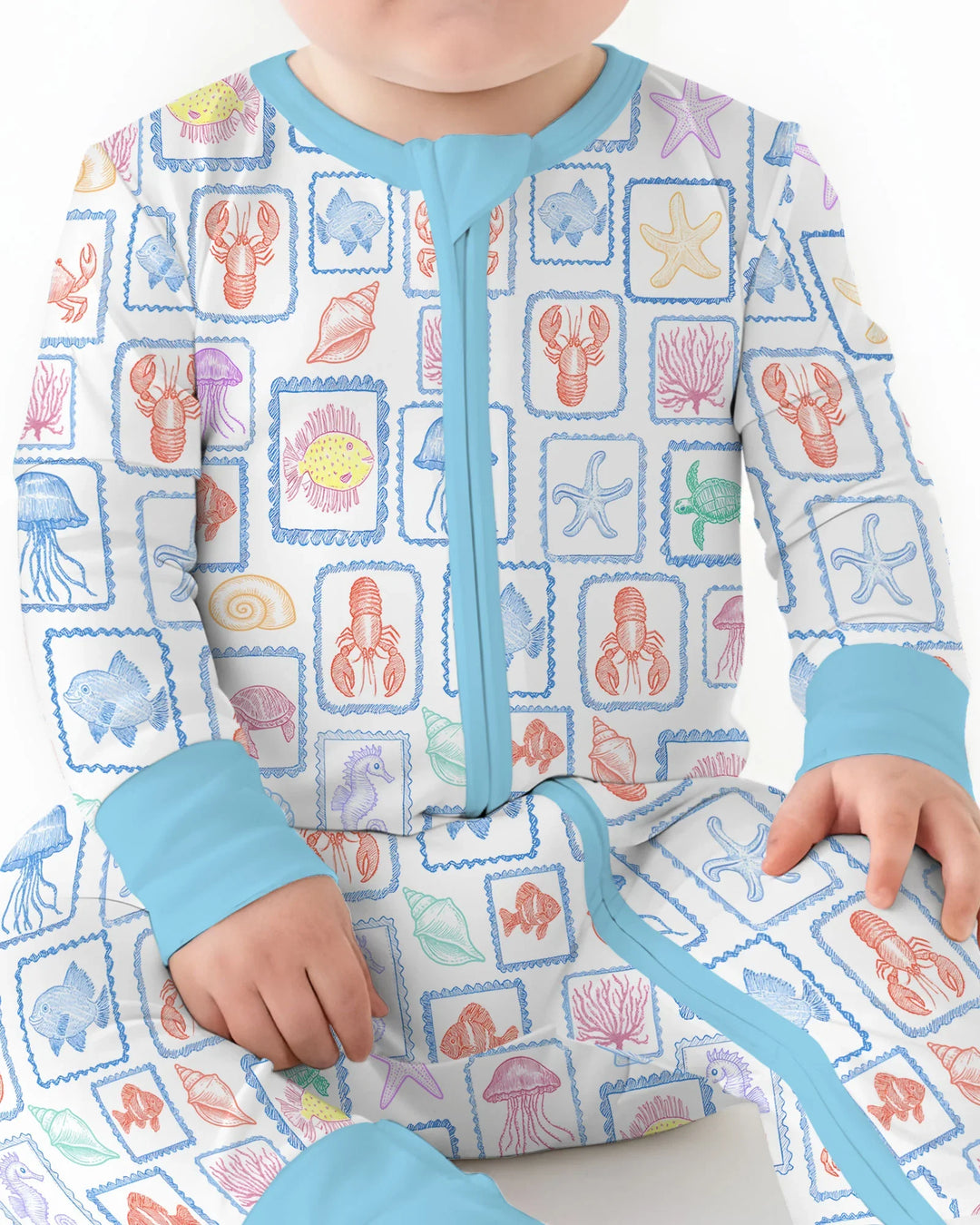 Coastal Treasures Family Matching Bamboo Convertible Zippy