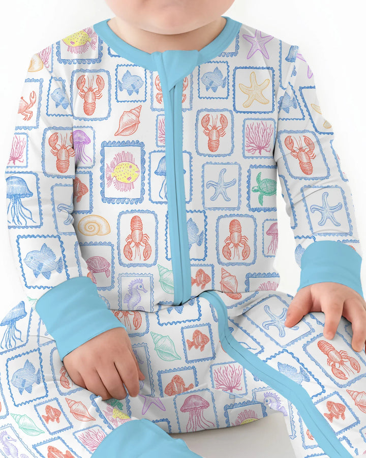 Coastal Treasures Family Matching Bamboo Convertible Zippy