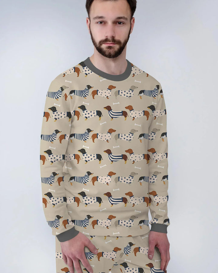 Cute Wieners Men's Pajama Set