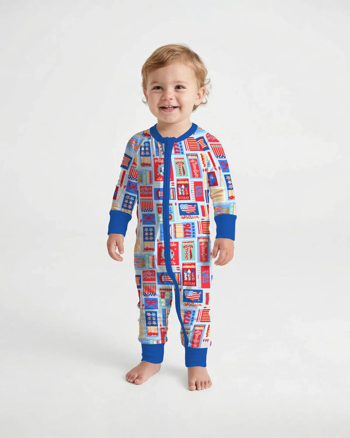Patriotic Matchbox Family Matching Bamboo Convertible Zippy