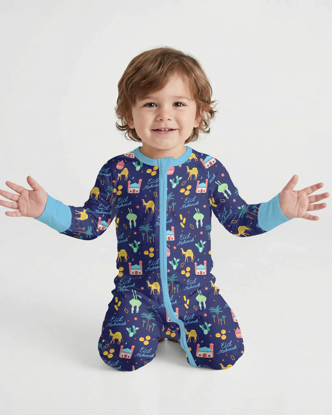 Eid Mubarak Matching Family Convertible Zippy