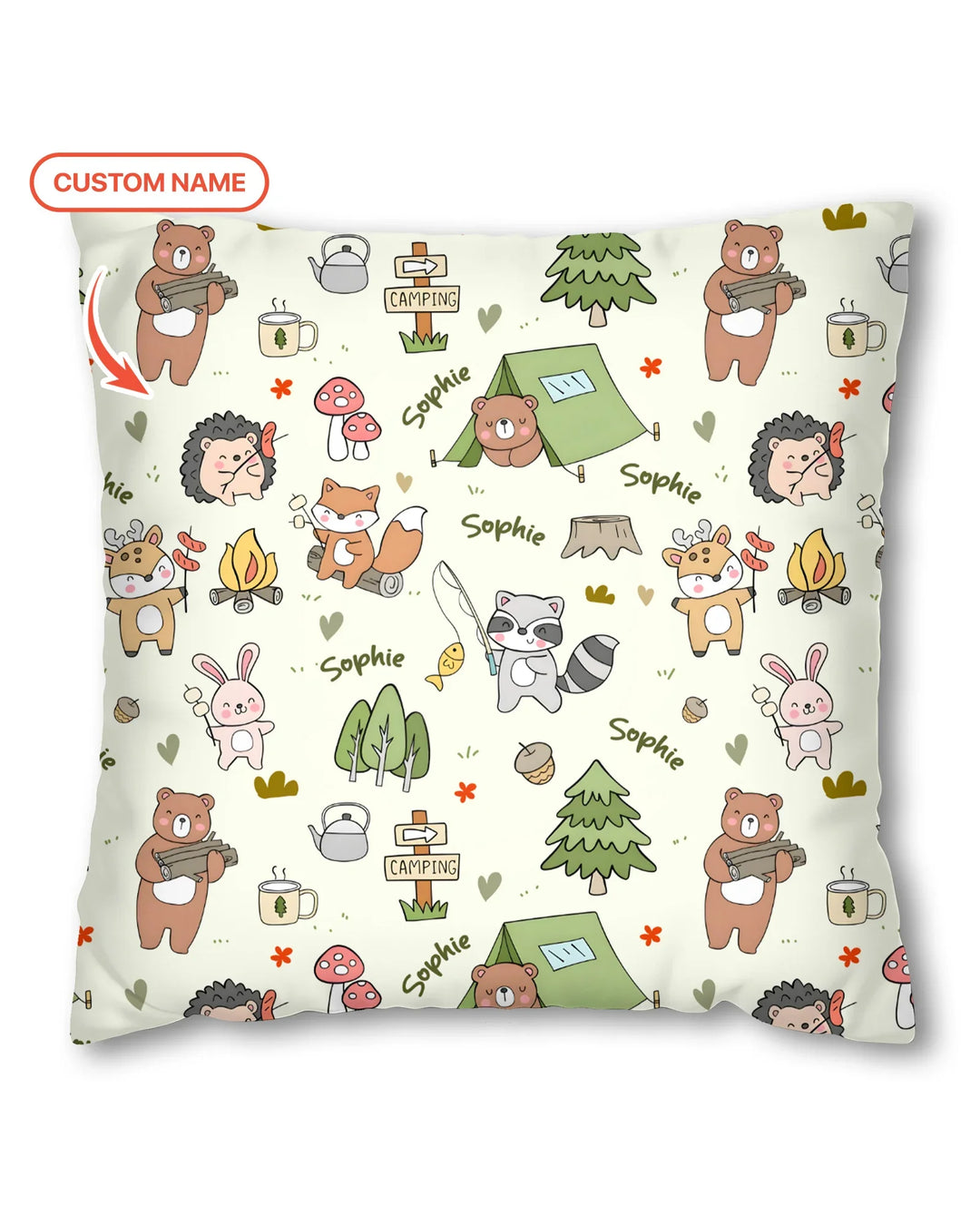Custom Name Little Camp BuddiesBamboo Pillow Case
