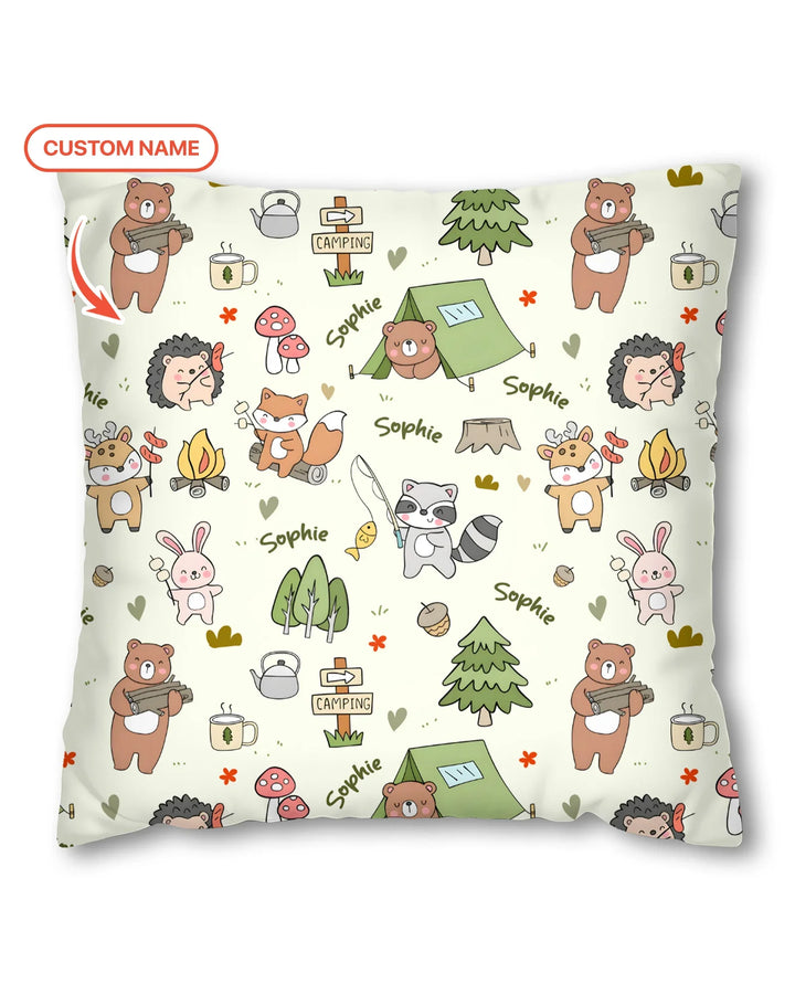 Custom Name Little Camp BuddiesBamboo Pillow Case