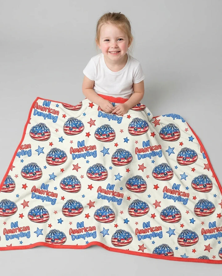All American Dumpling Bamboo Blanket