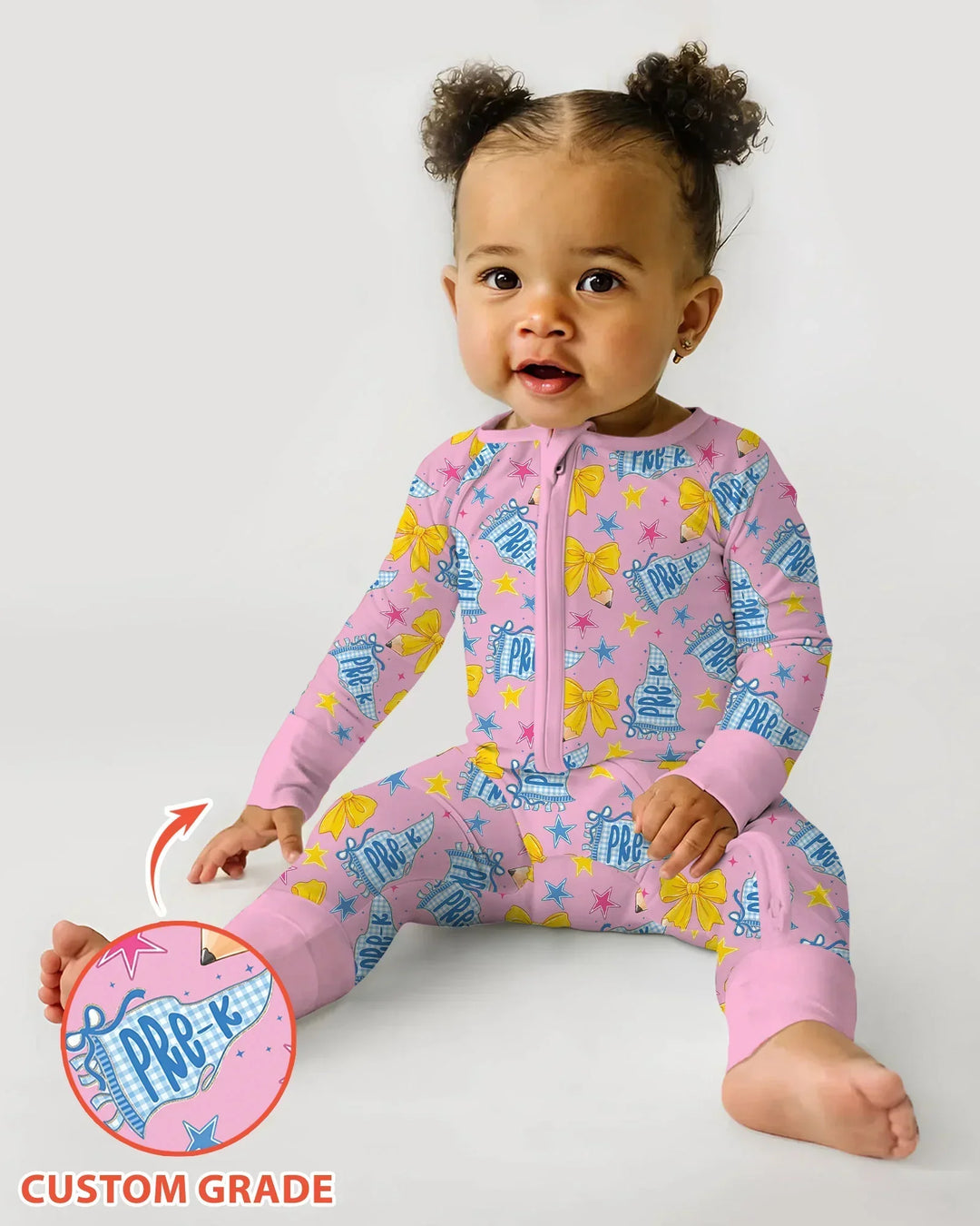 Pencil Bow Back To School Bamboo Convertible Zippy