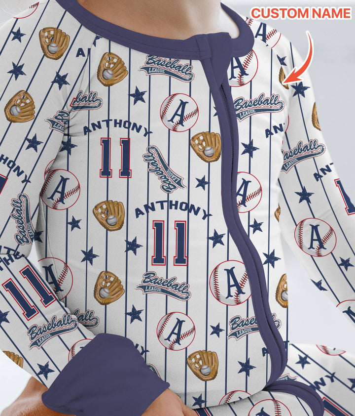 Custom Name Baseball Time Convertible Zippy