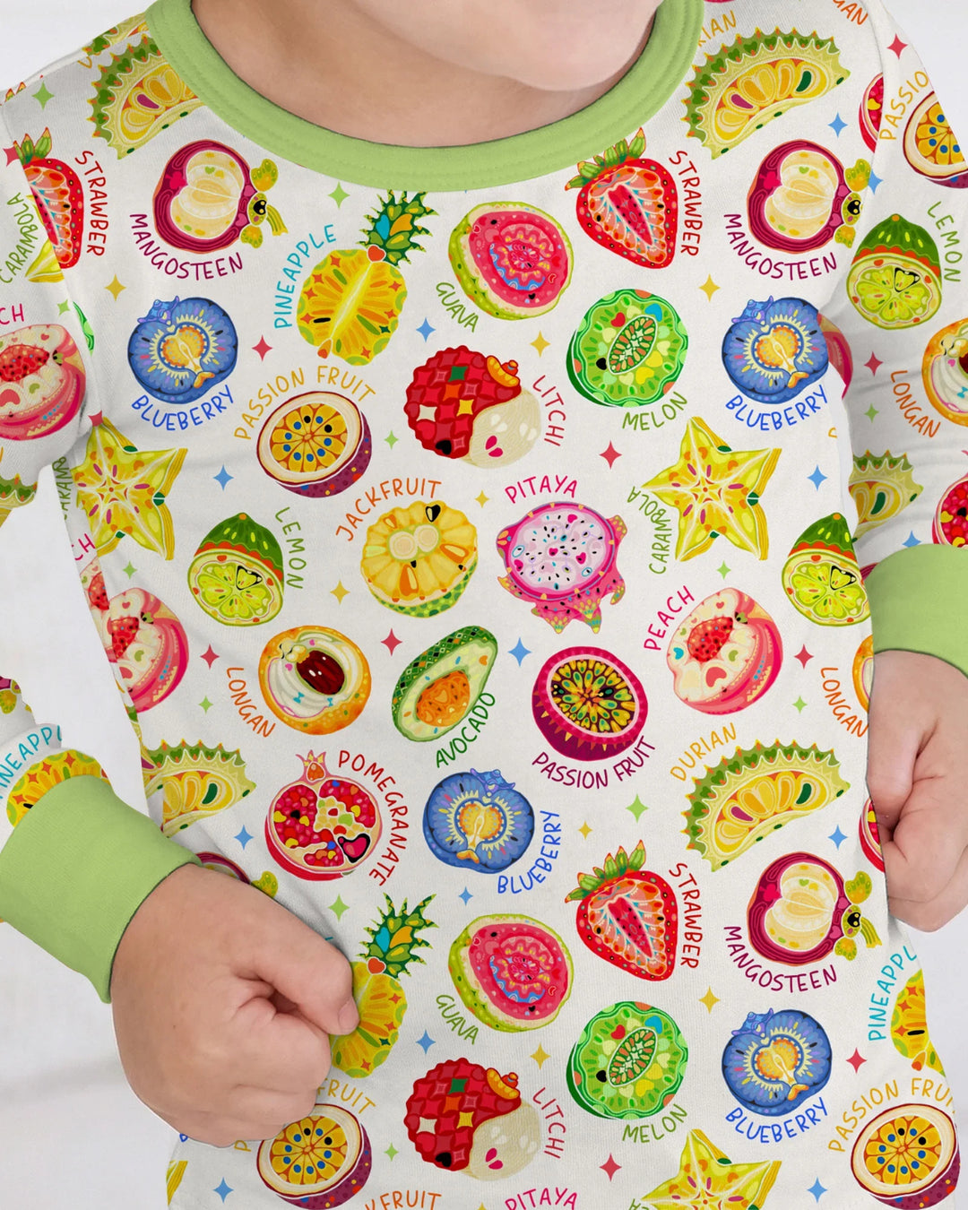 Conjunto de pijama de dos piezas de manga larga de bambú Juicy World