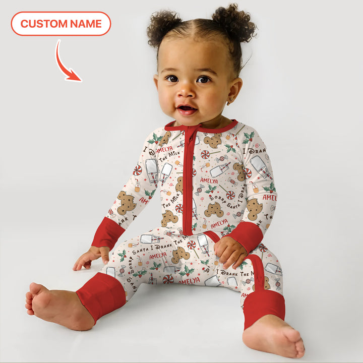 Custom Name Sorry Santa I Drank The Milk Convertible Zippy
