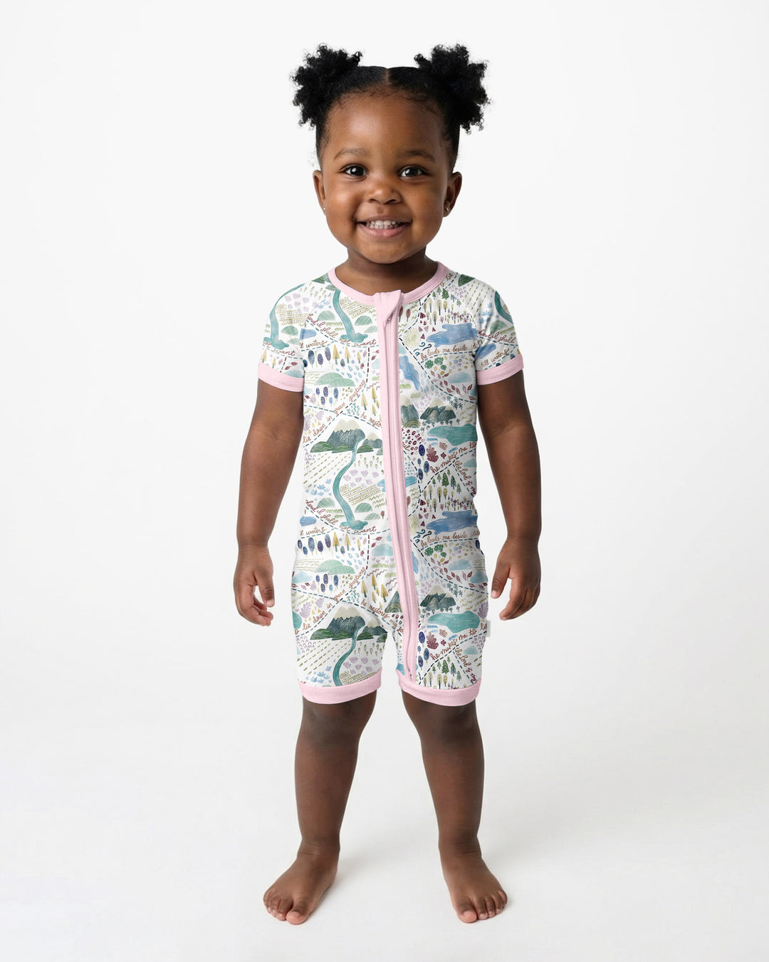 Whimsical Psalms 23 Map Bamboo Shorty Zippy