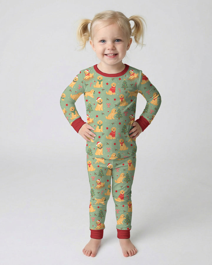 Holiday Dog Bamboo Two Piece Long Sleeve Pajama Set