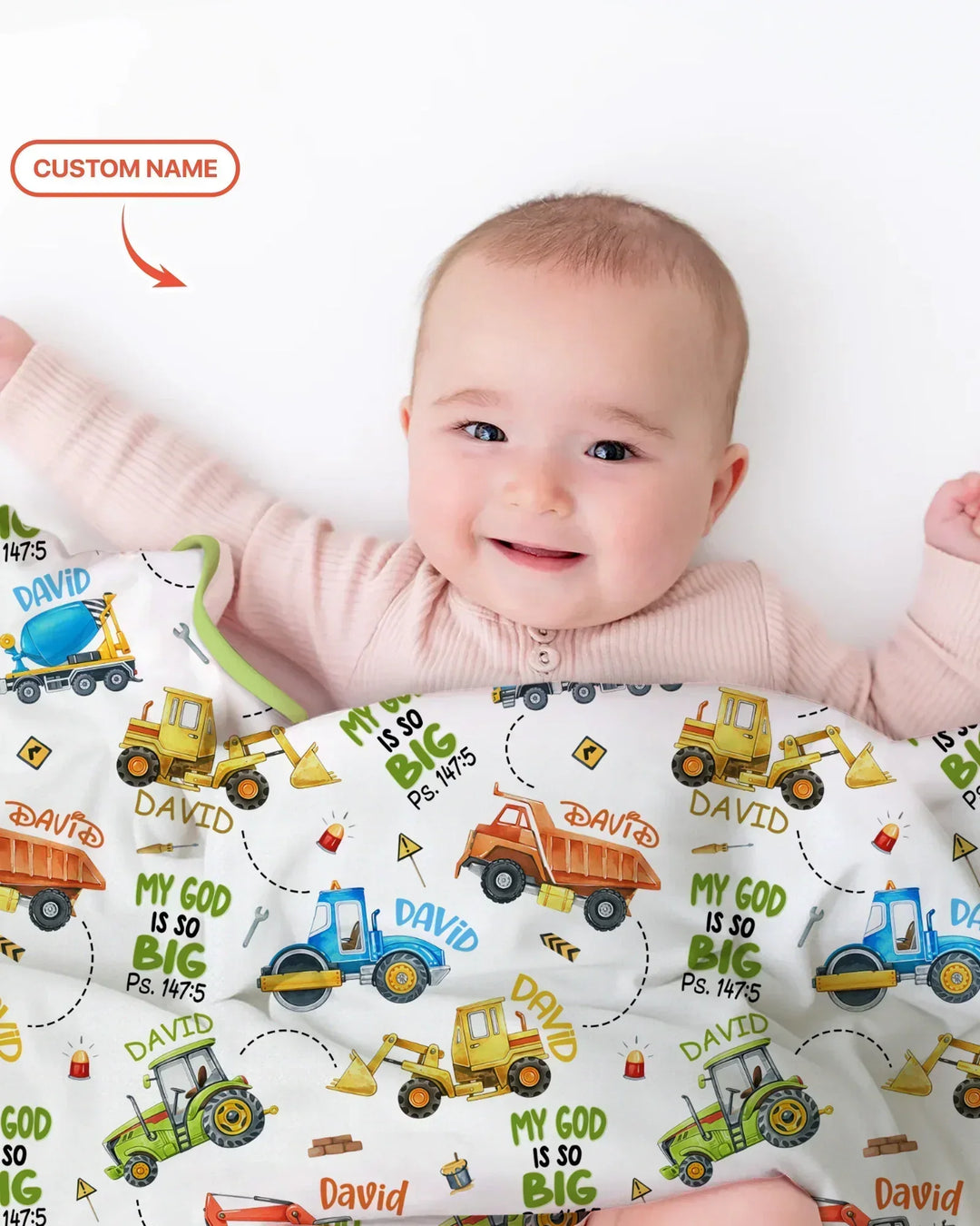 My God Is So Big Custom Name Bamboo Blanket
